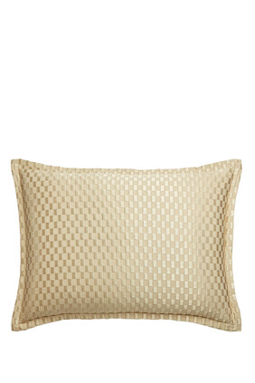Luxe Block Matelasse Pillow Sham